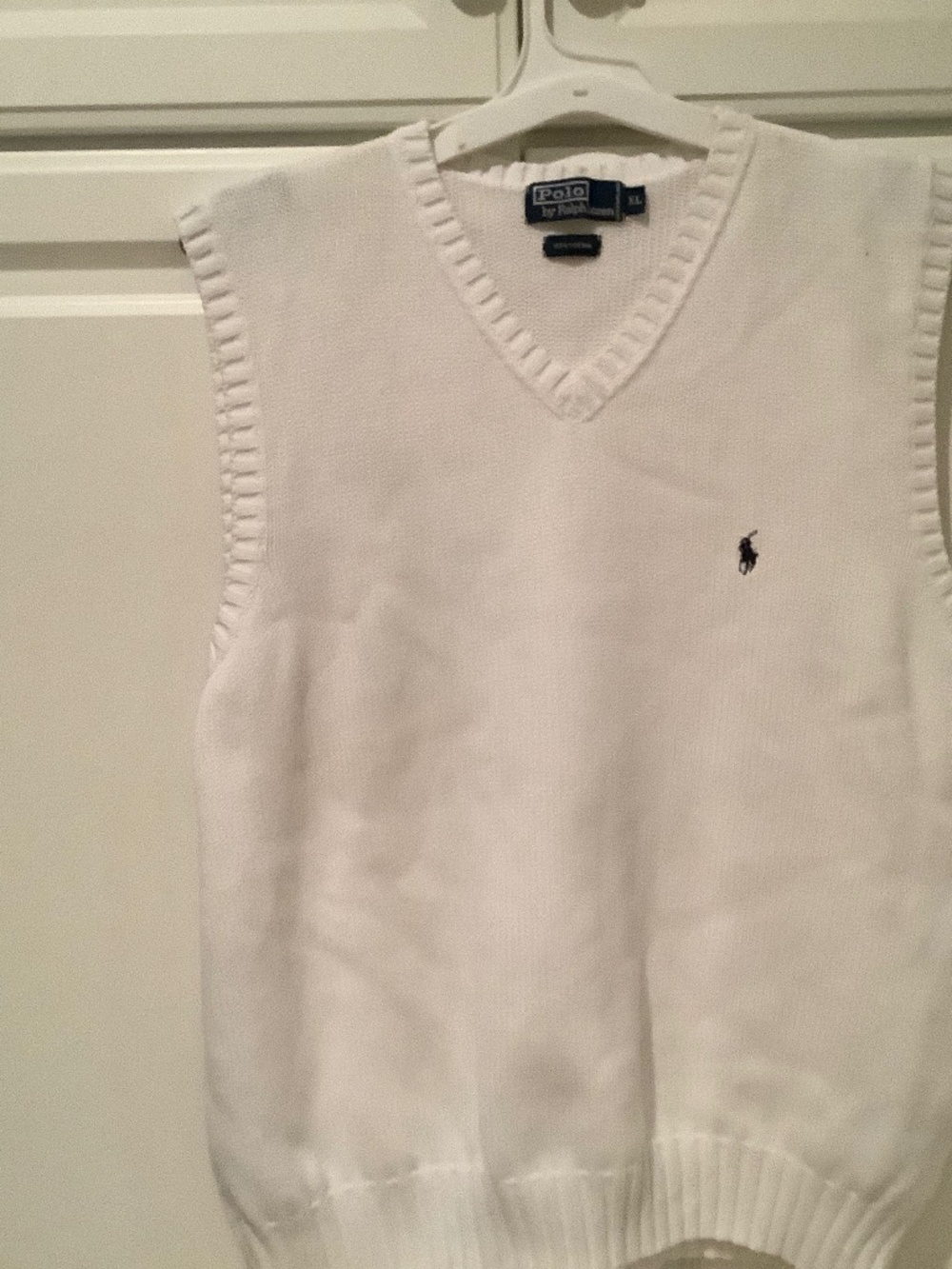 POLO RALPH LAUREN GOLF VEST SIZE XL WHITE